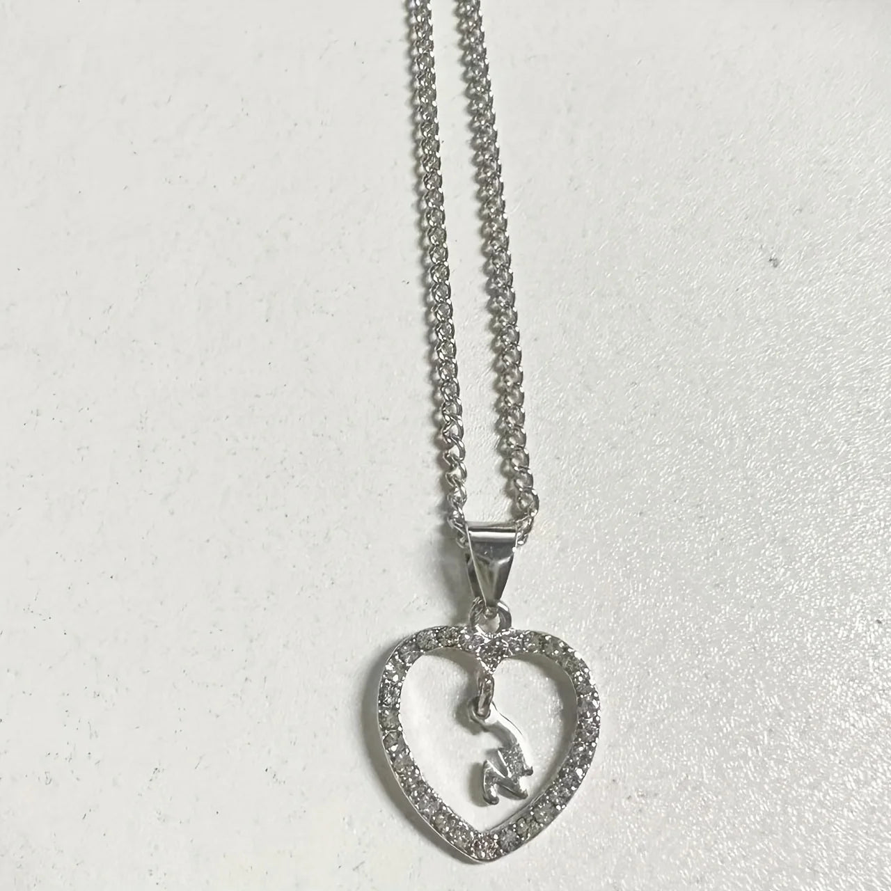 Bohemian Style Heart-Shaped Letter Pendant Necklace - Image 15