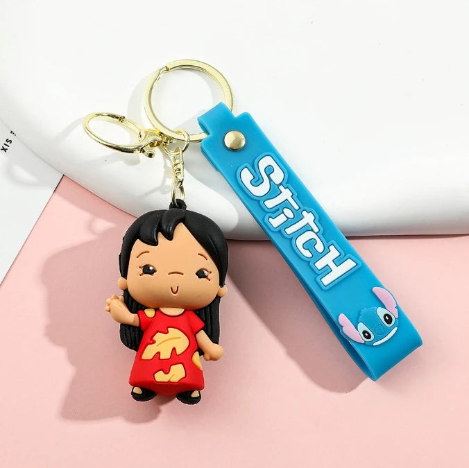 MINISO Romantic Stitch Earphone Bag Keychain – Cute Key Ring & Pendant Gift for Couples/Friends - Image 14