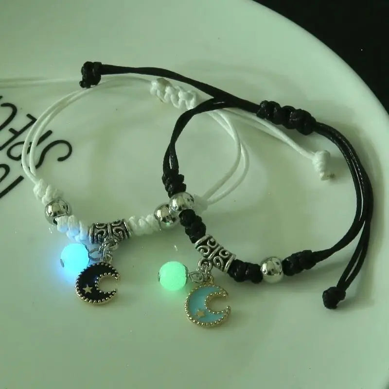Fashion Luminous Beads Star Couple Bracelet - Image 4