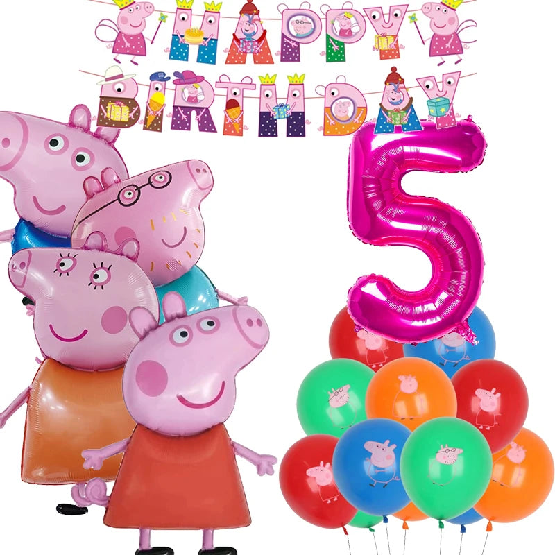 Peppa Pig Birthday Party Set – Kids’ Party Supplies with Speaker, Plates, Cups & Decorations - Image 20