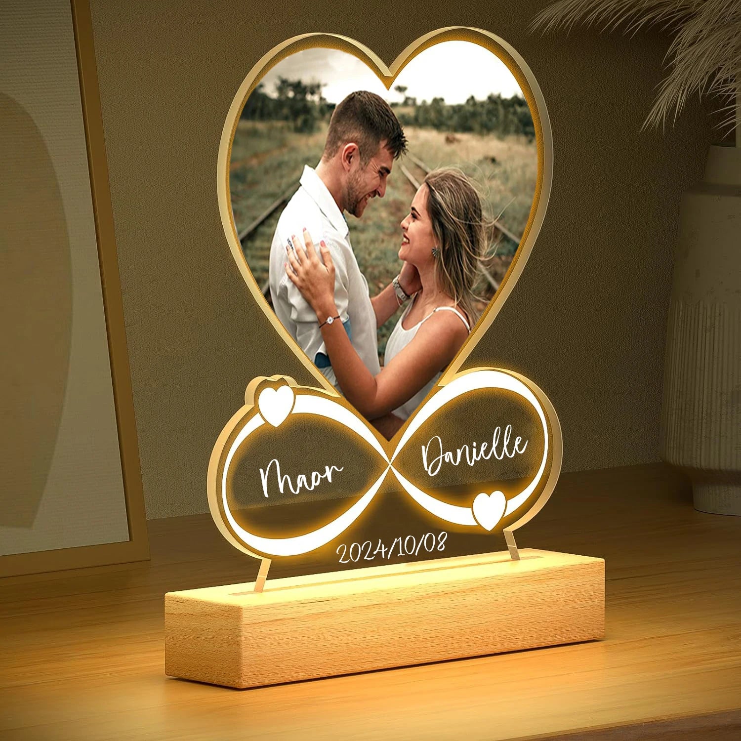 Custom Photo Love Frame – Personalized Acrylic Plaque Gift for Couples, Anniversary & Valentine’s Day - Image 4