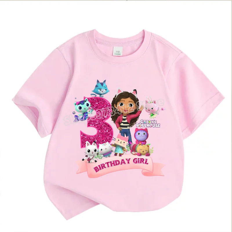 Gabby’s Dollhouse Kids T-Shirt – Cute Cartoon Cotton Pullover for Summer & Birthday Gifts - Image 13