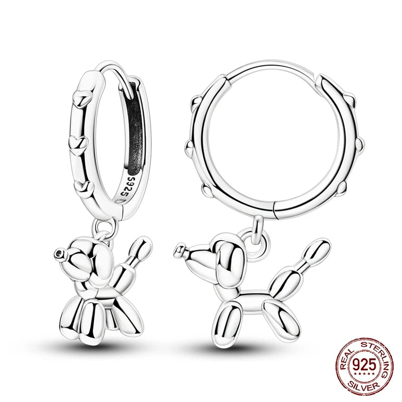 New 925 Sterling Silver Tassel Earrings – Love Heart, Star, Moon, Dragonfly & Tulip Designs - Image 16