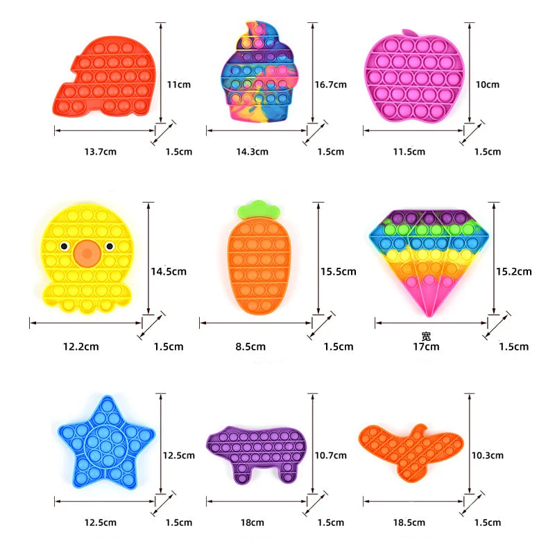 10-100pcs Random Fidget Toys Mystery Gift Pack – 300+ Antistress Relief Toys for Kids - Image 2