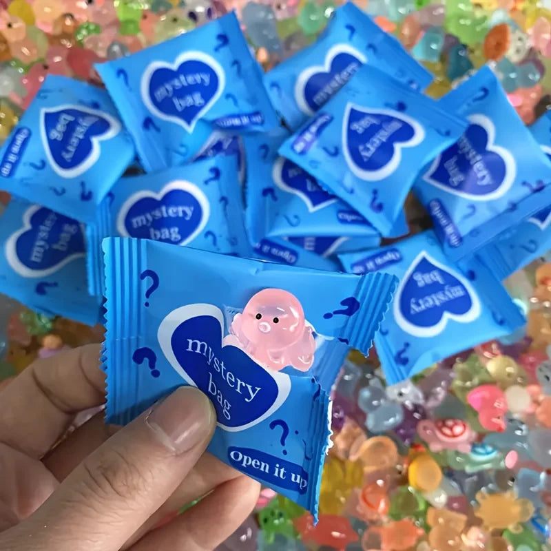 60pcs Glow In The Dark Mini Resin Animals & Mushroom Blind Bags – Fairy Garden Decor & Micro Landscape Surprise - Image 8