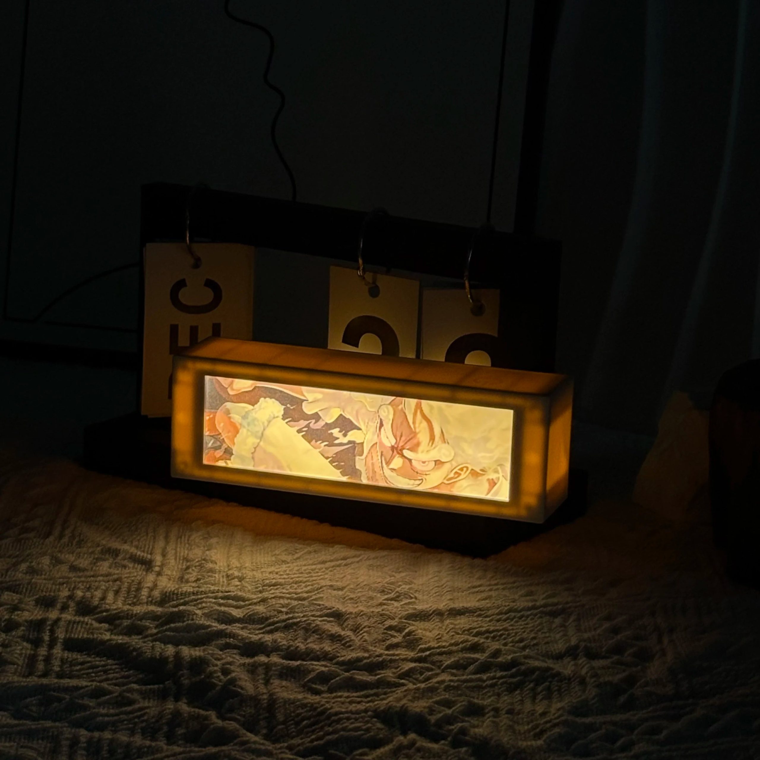 3D Anime Motion Night Light – LED Laser Engraved Lamp Box for Bedroom & Desk Decor - Image 3