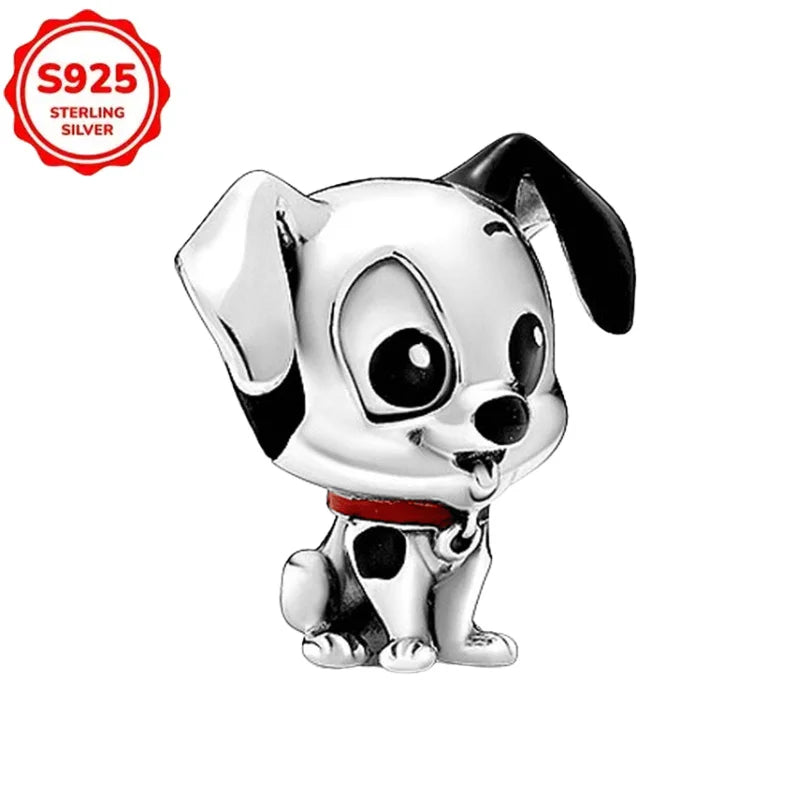 Disney 925 Sterling Silver Beads – Mickey, Stitch, Princess, Cinderella Charms for DIY Bracelets - Image 68