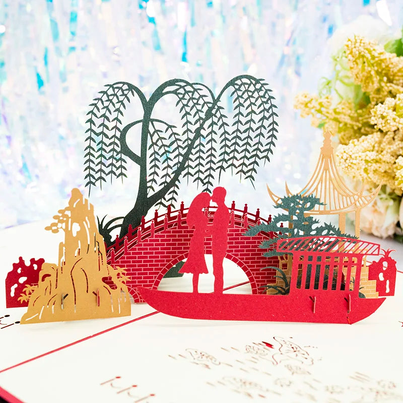 Hot 3D Creative Card – Valentine's Day, Wedding Invitation & Thank You Card - Image 7