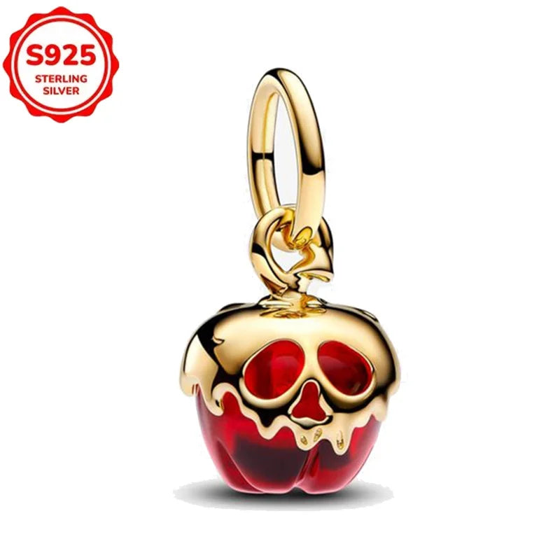 Disney 925 Sterling Silver Beads – Mickey, Stitch, Princess, Cinderella Charms for DIY Bracelets - Image 91