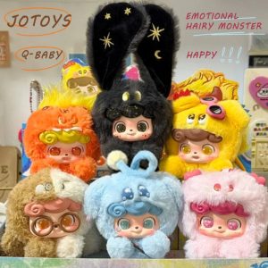 Jotoys Q Baby Emotional Hairy Monster Blind Box Series – Cute Backpack Ornament & Keychain Surprise Gift