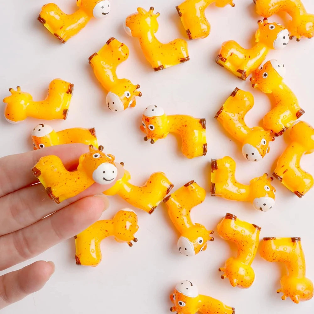 5Pcs Mini Giraffe Resin Figurines – Fairy Garden Accessories & Micro Landscape DIY Craft Decoration