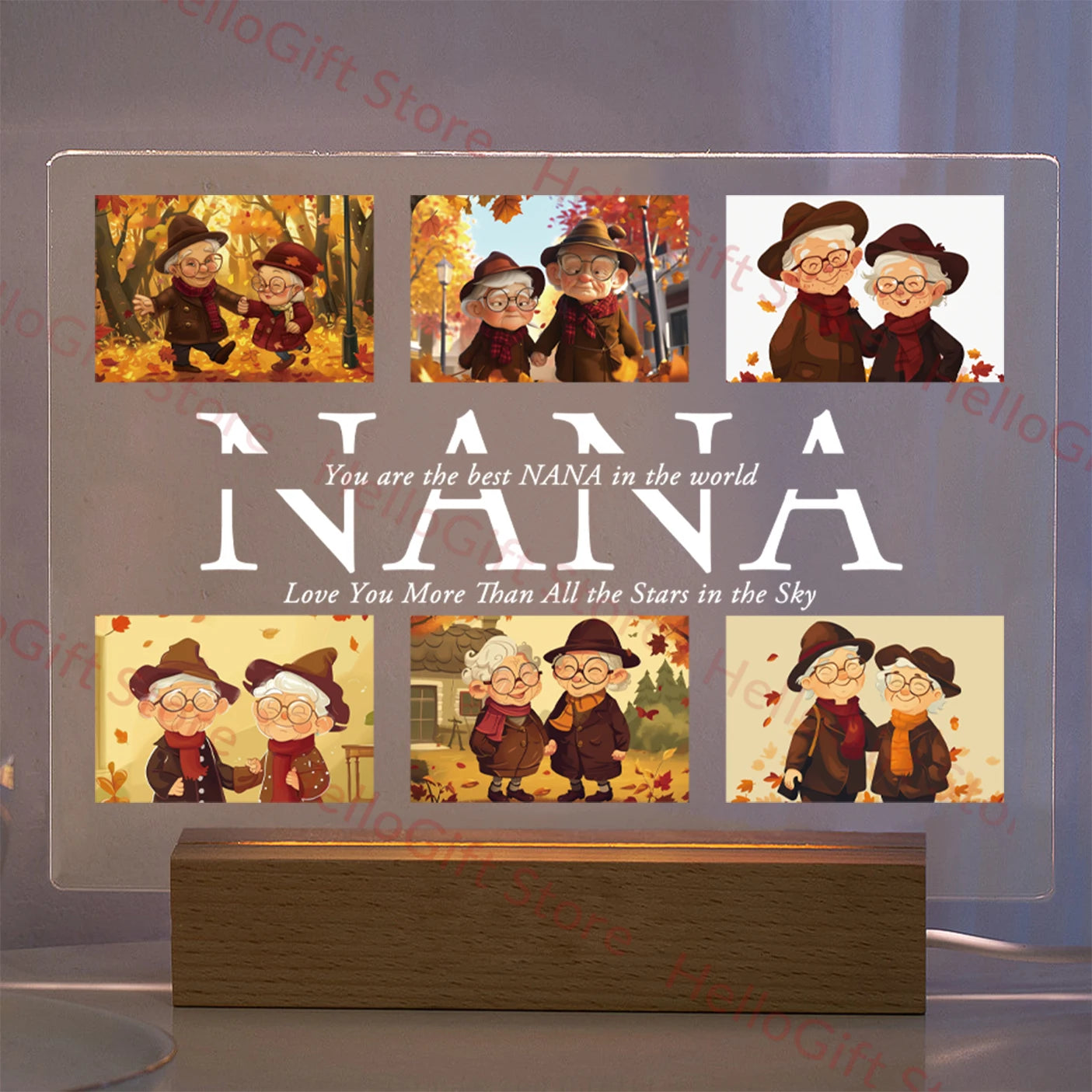 Personalized 3D Acrylic Photo Lamp – Custom Text Night Light for Mom, Dad, Family & Love Gifts - Image 22