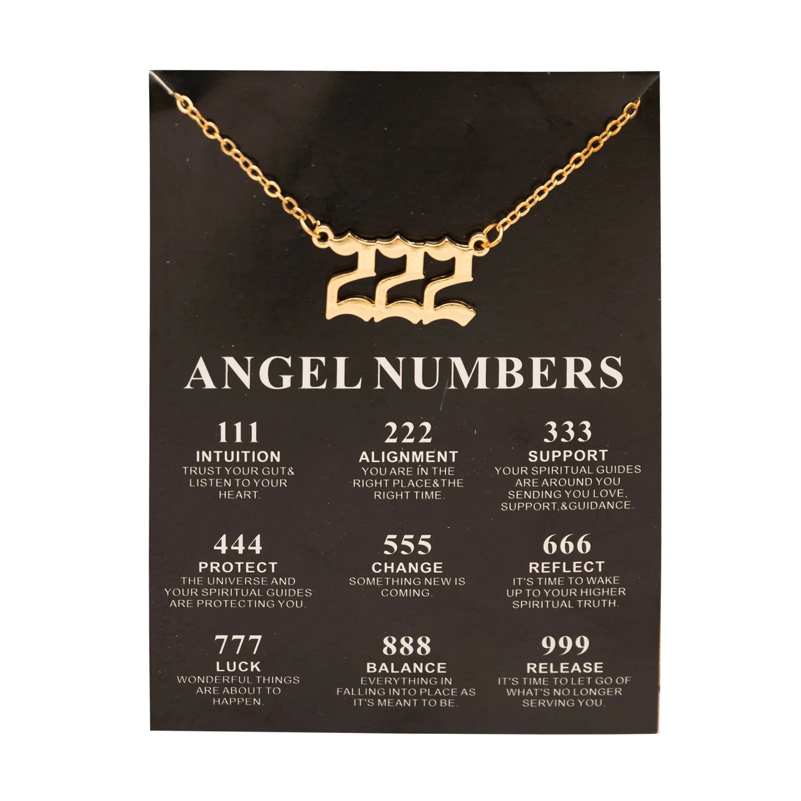 Fashion Alloy Gold Color Lucky Angel Numbers Wish 777 Pendant Necklace - Image 10