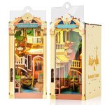 Robotime Rolife DIY Book Nook Kit – Romantic Venice 3D Wooden Puzzle for Adults