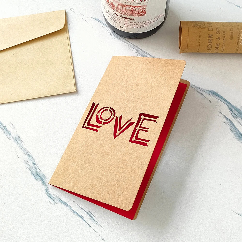 3D Pop-Up Love Card with Envelope – Handmade Greeting Card for Couples - Image 15