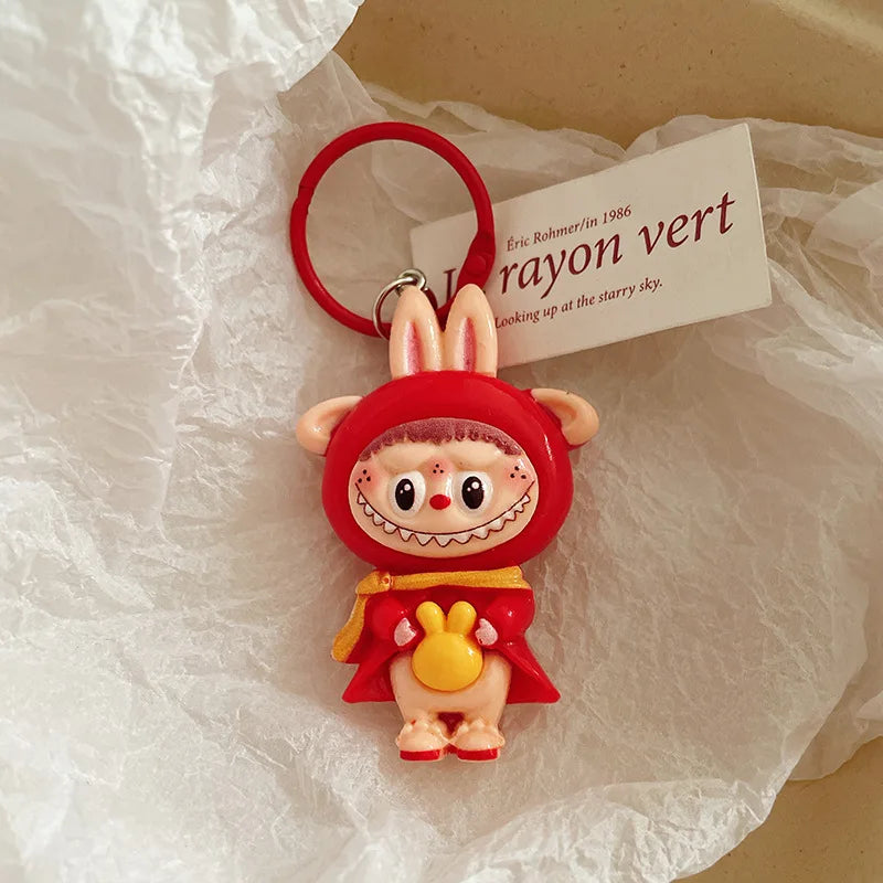 Cartoon New Year Style Large Keychain Pendant – Cute Backpack Accessory for Girls - Image 7