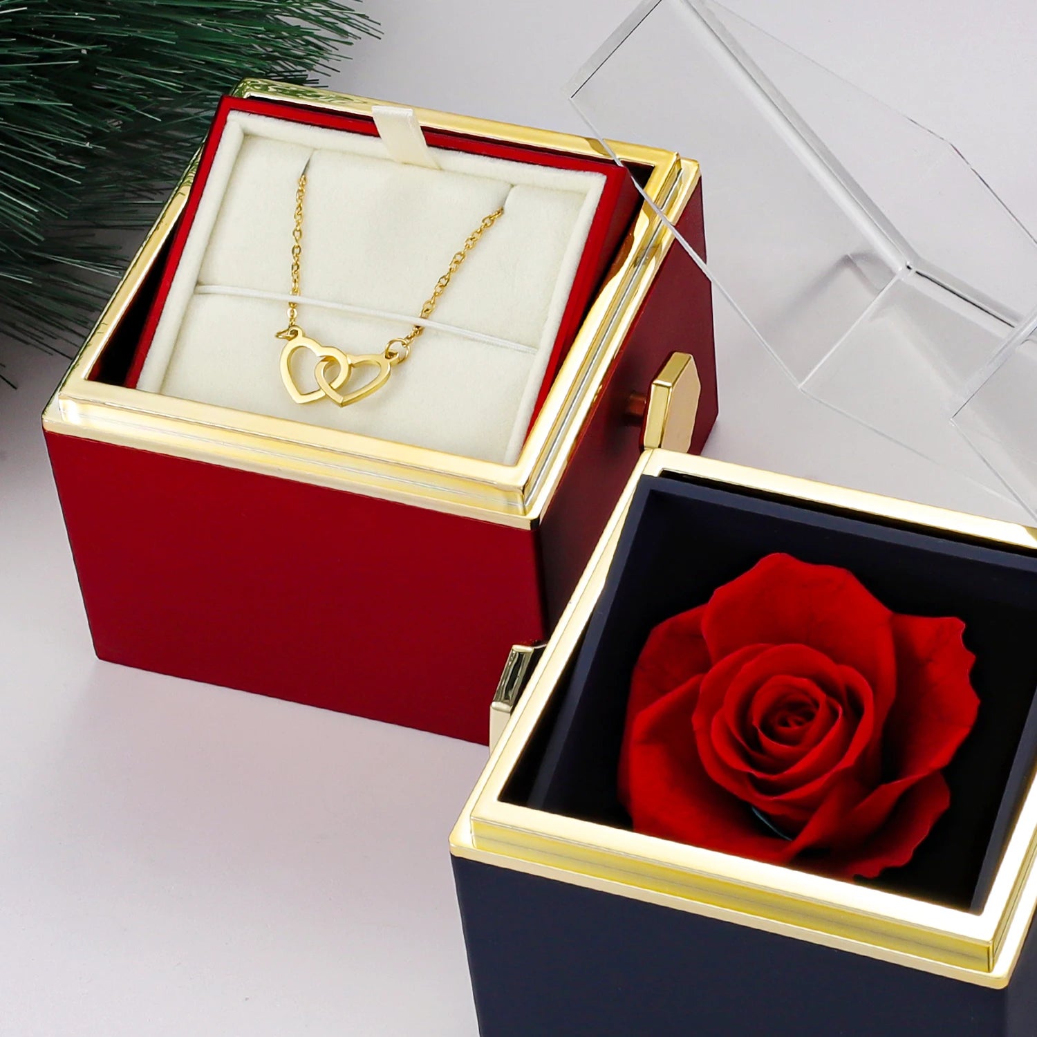 ETERNAL ROSE Jewelry Box – Personalized Heart Pendant Name Necklace for Women - Image 6
