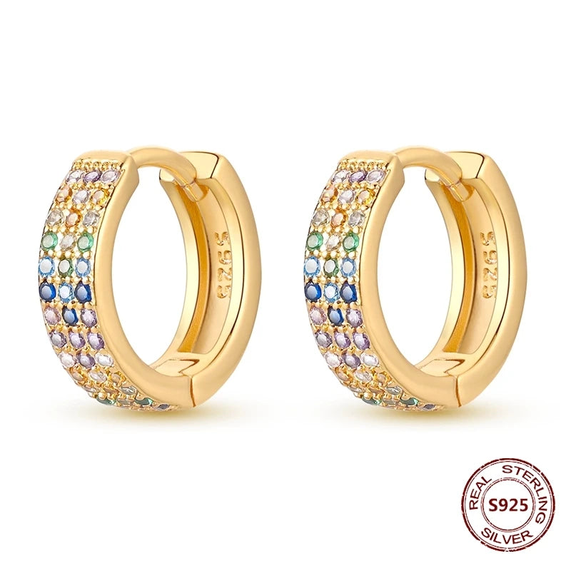 Rose Gold Star & Moon Hoop Earrings – 925 Sterling Silver Dangle Jewelry for Women - Image 33