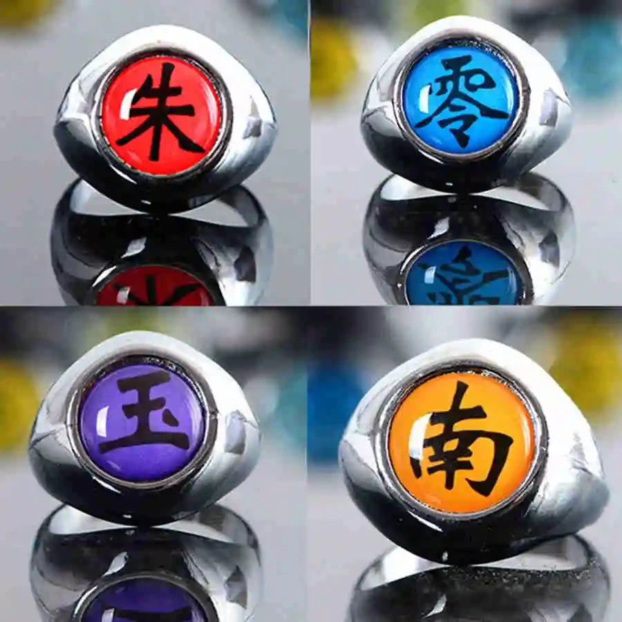 10pcs Naruto Akatsuki Rings Set – Anime Cosplay Accessories for Kids & Fans - Image 3