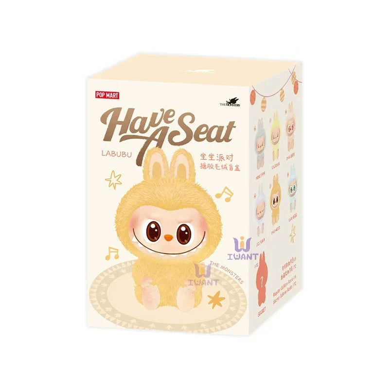 Labu Macaroon Sits on the Party’s Black Rubber Face Surprise Blind Box – 1st & 2nd Generation Plush Dolls - Image 10