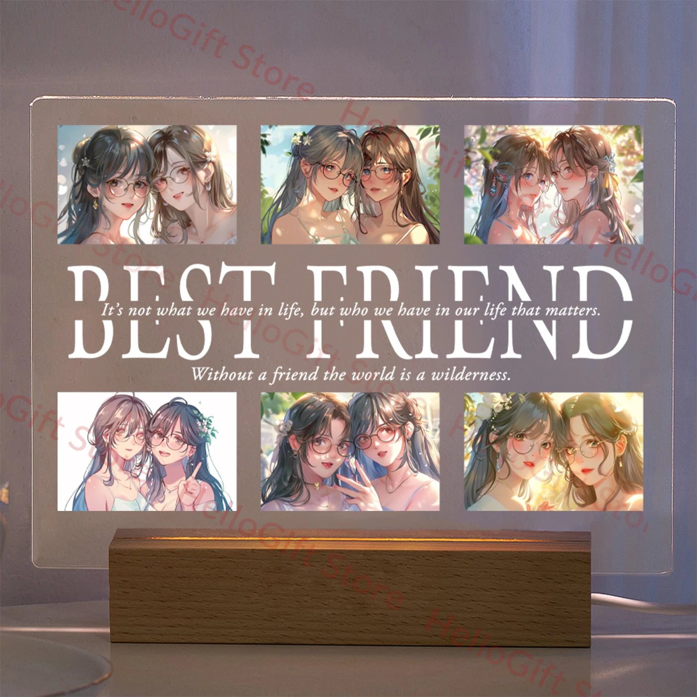 Personalized 3D Acrylic Photo Lamp – Custom Text Night Light for Mom, Dad, Family & Love Gifts - Image 24