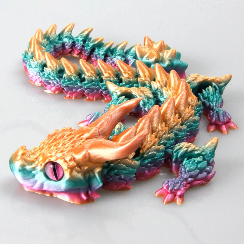 3D Printed Magic Dragon Fidget Toy – Movable Joint Articulated Desktop Ornament for Kids & Adults - Image 5