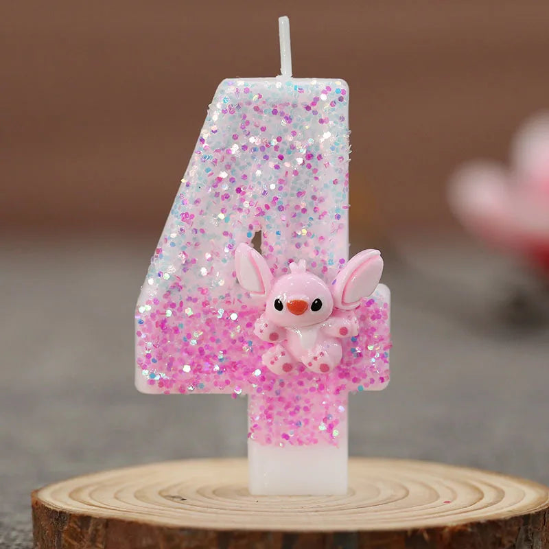 Disney Lilo & Stitch Digital Birthday Candle – Kawaii Stitch & Angel Party Decoration for Kids - Image 15