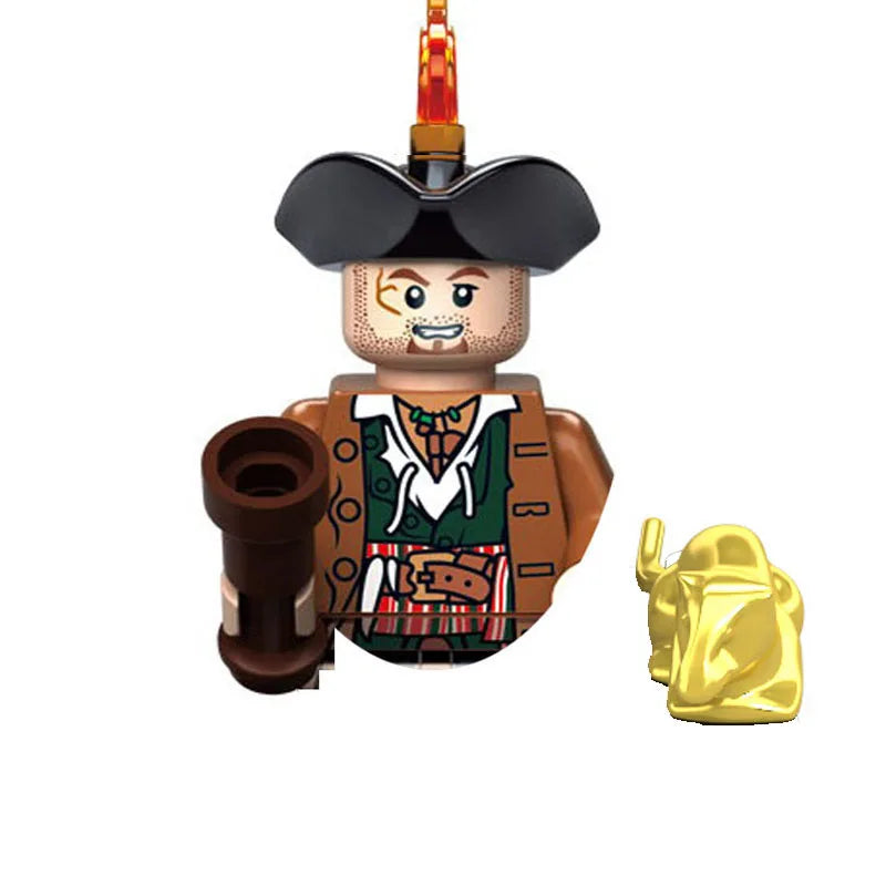 Pirates of the Caribbean Building Blocks Set – Mermaid Princess, Syrena, Sailor, Barbosa & Imperial Navy Figures - Image 73