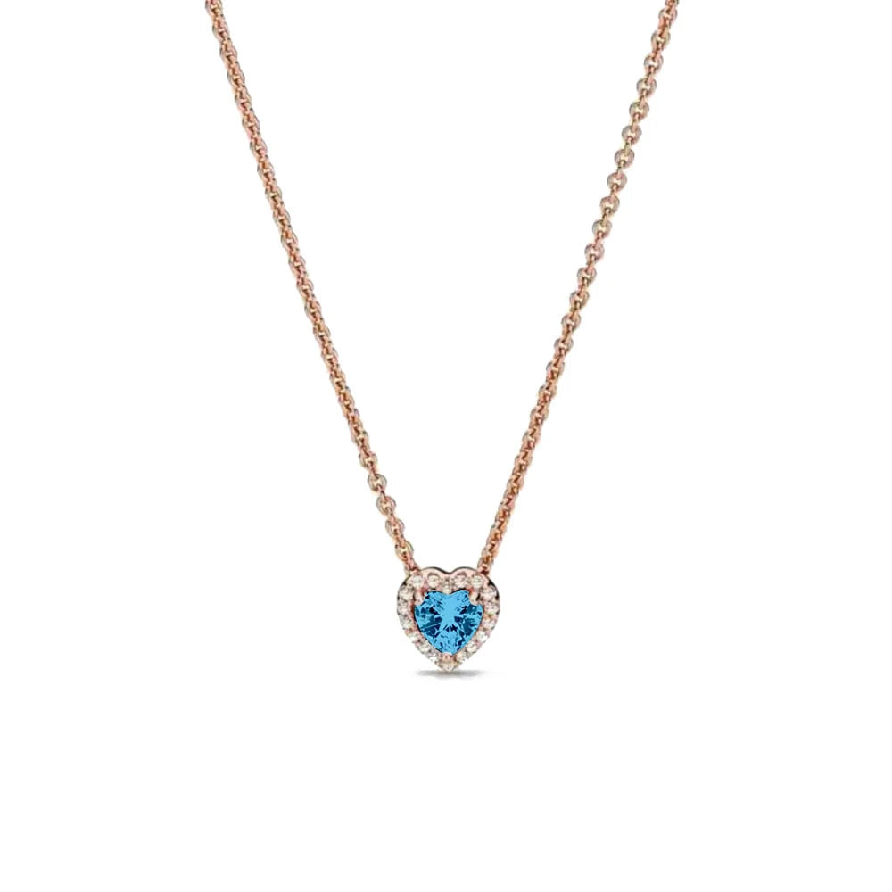 New Fine Red Love Heart Necklace – 925 Silver-Plated with Shining Zircon Bow - Image 53