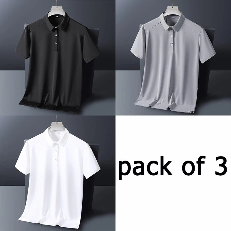 Plus Size Men’s Polo T-Shirt – 9XL Loose Fit Casual Formal Tee for Up to 150kg - Image 10