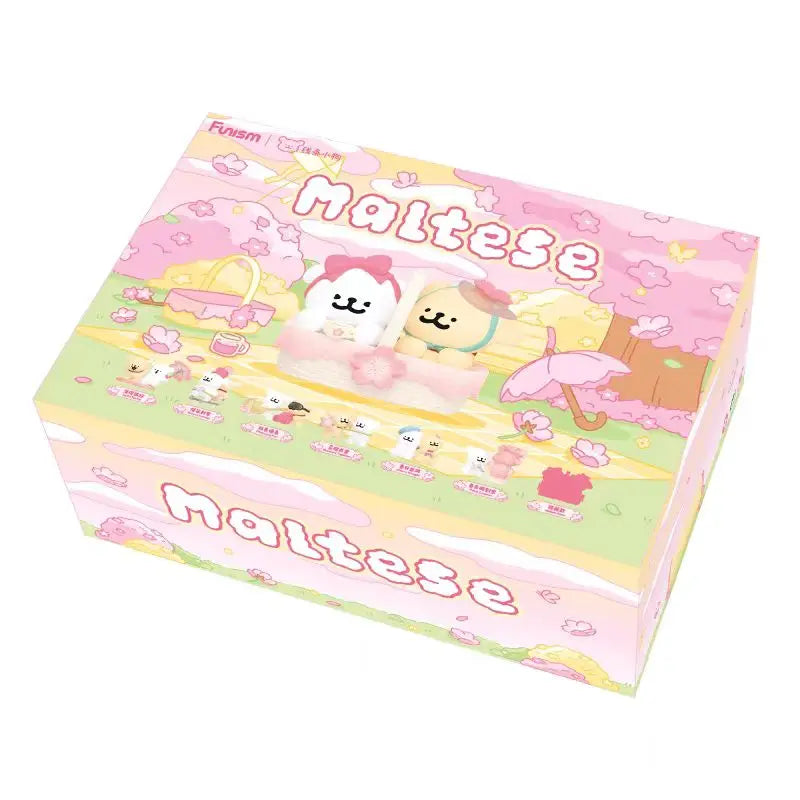 Maltese Joyful Spring Series Blind Box – Sakura Puppy Mystery Doll Collectible Toy - Image 7