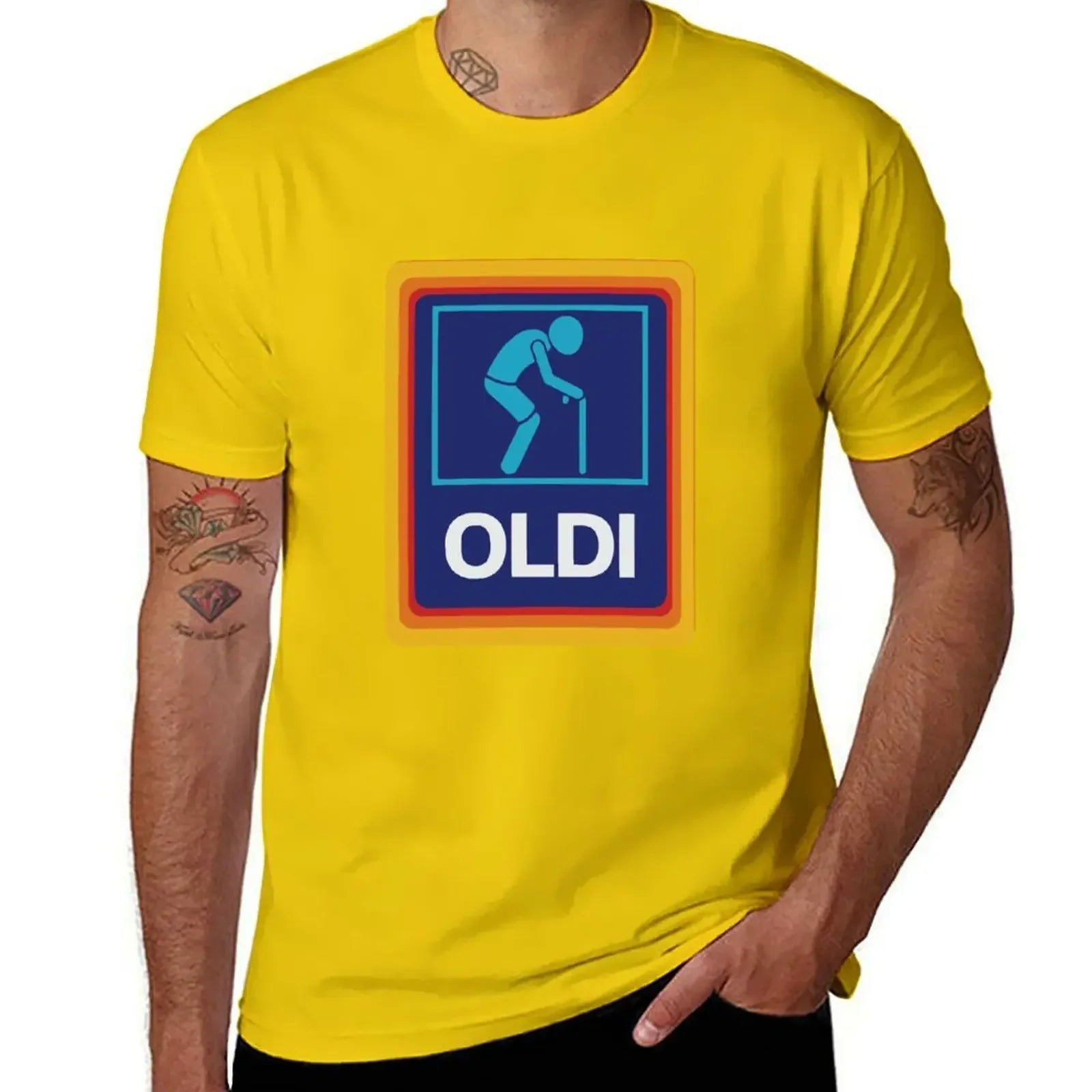 OLDI & ALDI Parody T-Shirt – Funny Oversized Tee for Dad, Grandpa, Husband, or Boyfriend - Image 15