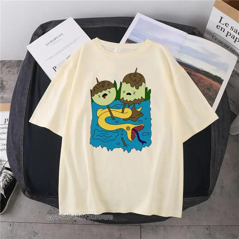 Marceline & Princess Bubblegum Kawaii T-Shirt – Funny 90s-Inspired Gift Tee for Men & Women - Image 7