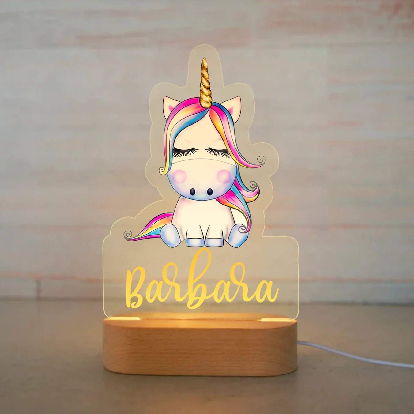 Personalized Animal Night Light – Custom Name Acrylic Lamp for Kids & Baby Room Décor - Image 30