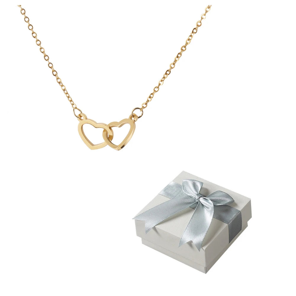 PolishedPlus Custom Names Heart Necklace – Personalized Pendant with Rotating Rose Gift Box for Women - Image 10