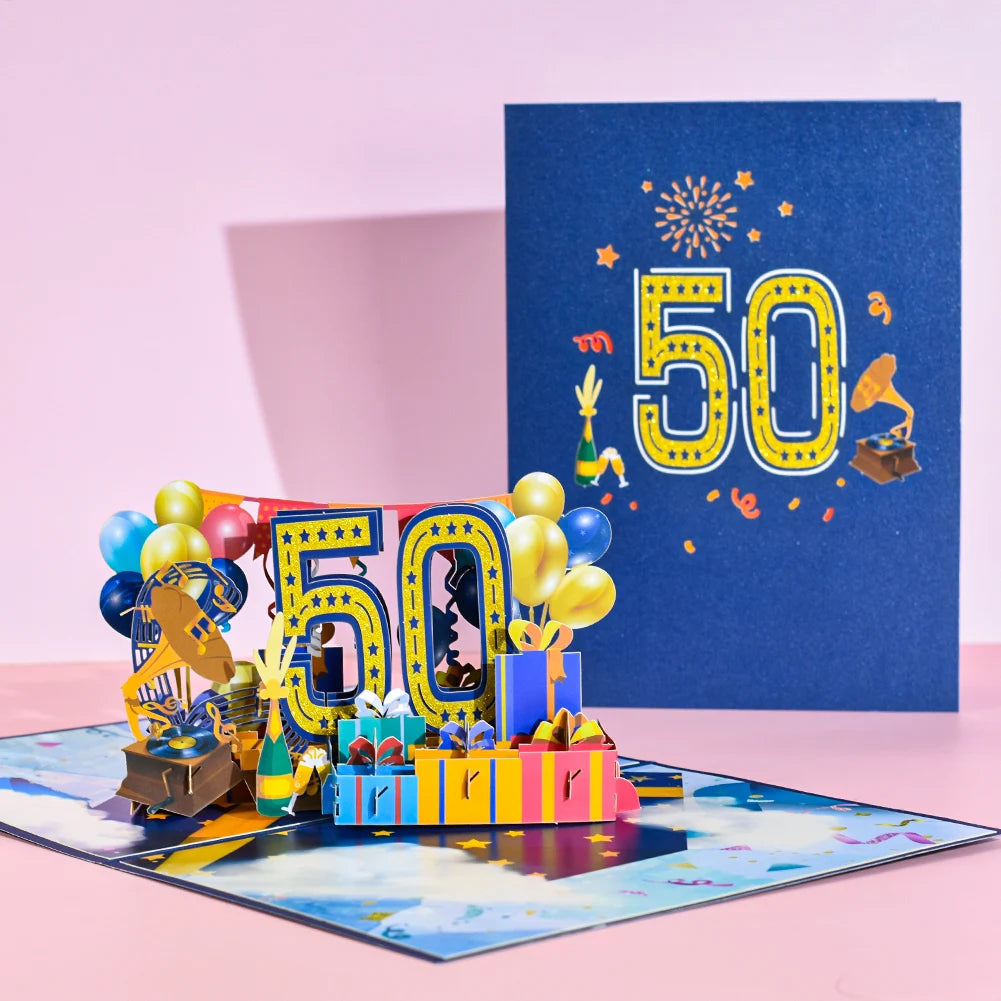 Anniversary & Birthday Pop-Up Number Card – 1st, 18th, 21st Celebration Greeting Card - Image 19
