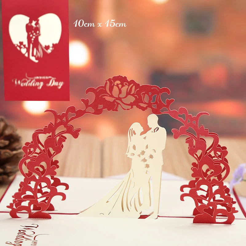 Hot 3D Creative Card – Valentine's Day, Wedding Invitation & Thank You Card - Image 25