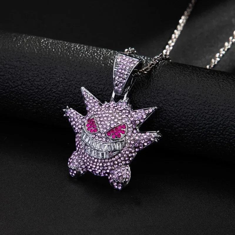 Anime Pokémon Diamond Pet Monster Pendant Necklace – Hip Hop Style Gift for Men & Women - Image 10