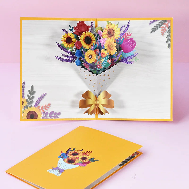 3D Pop-Up Flower Greeting Cards – Handmade Cards for All Occasions - Image 5